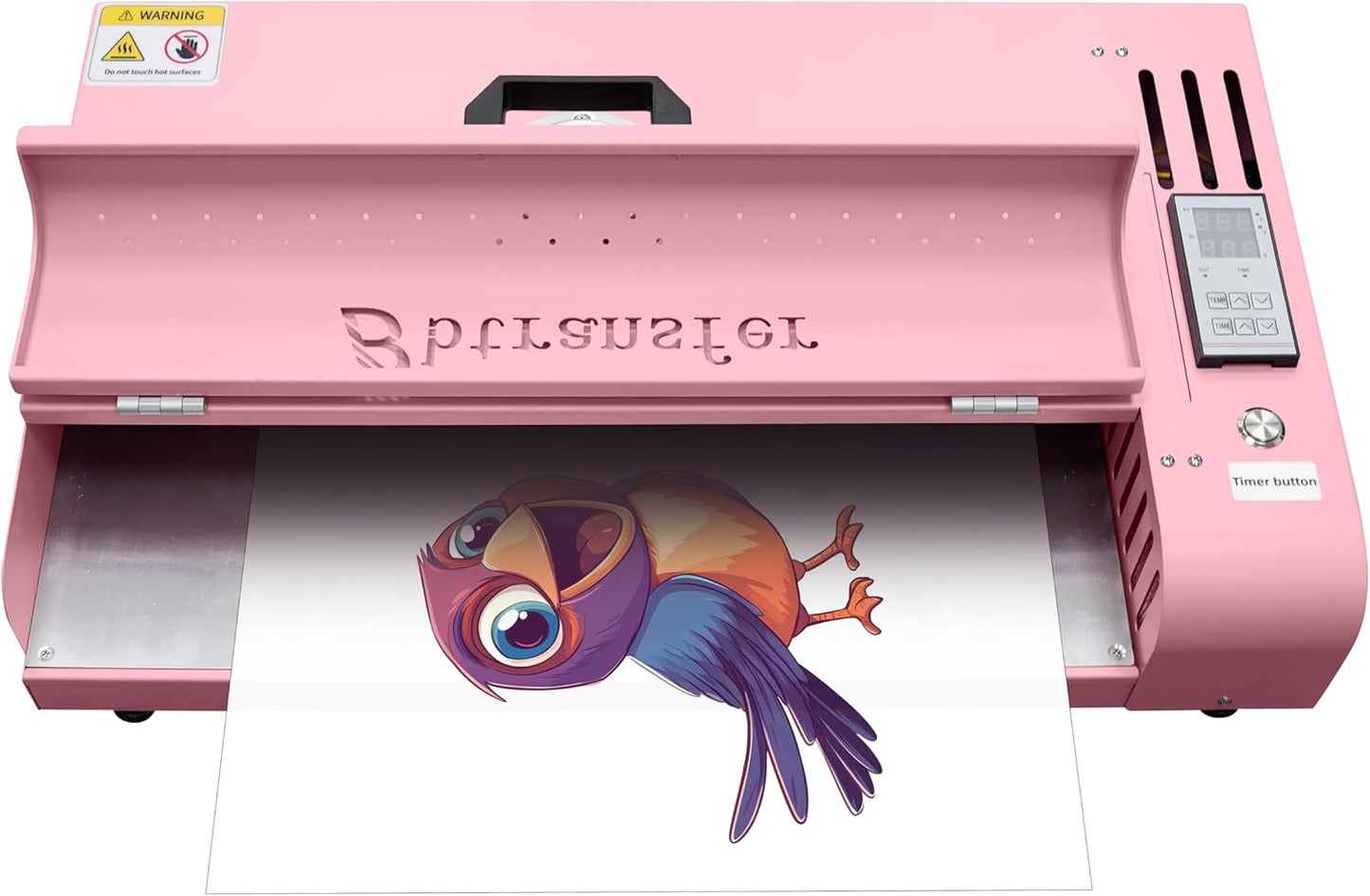 A3+ Pink DTF  Curing Oven Dryer with Time Temperature Control