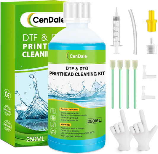 250ML DTF Cleaning Kit for Epson ET8550 L1800 XP600 DTF DTG Printers