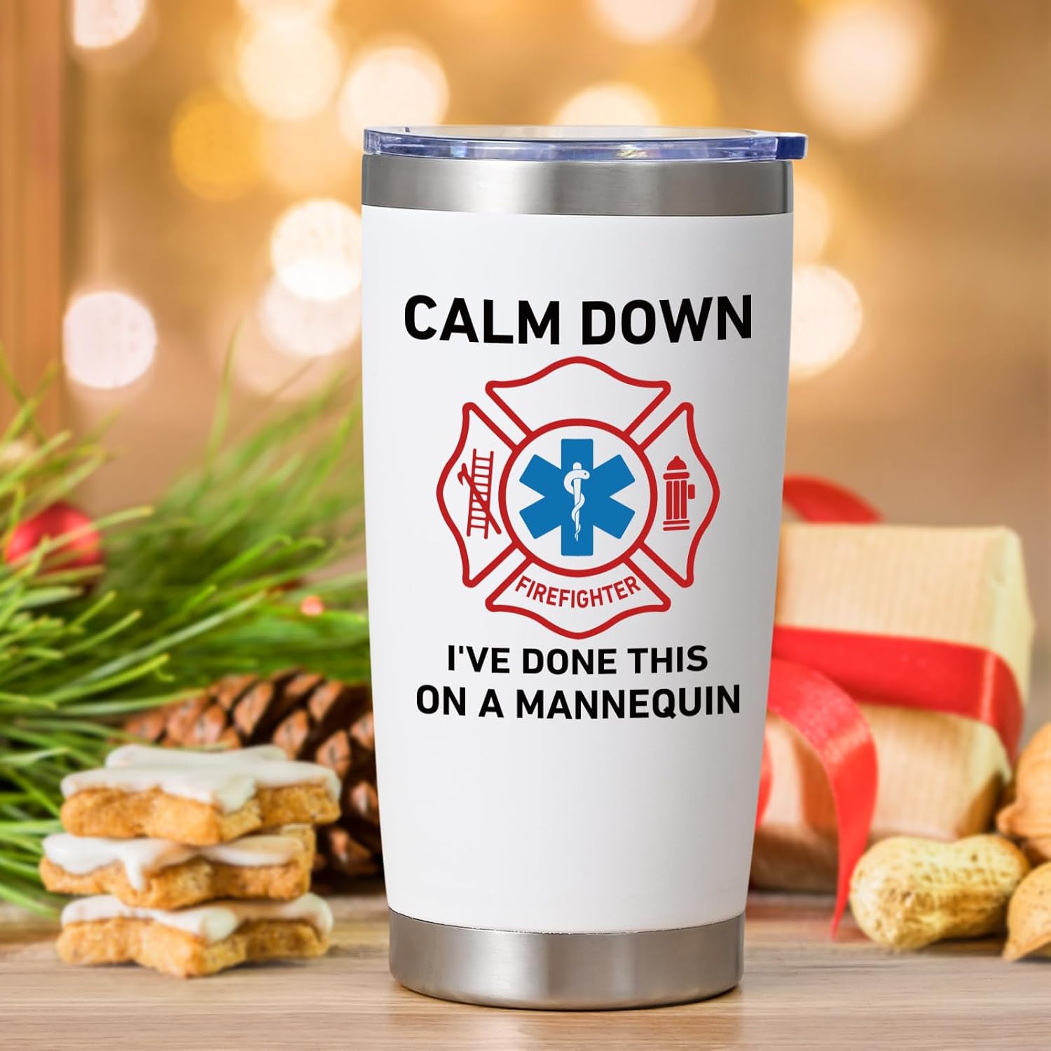 Calm Down I've Done This On A Mannequin 20oz Tumbler Paramedic Gift