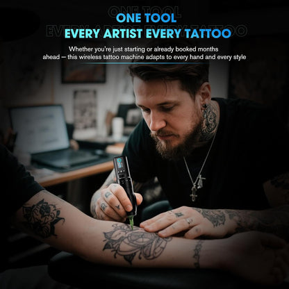 Tattoo Kit for Beginners with Stencil Printer & Gun - Full Set