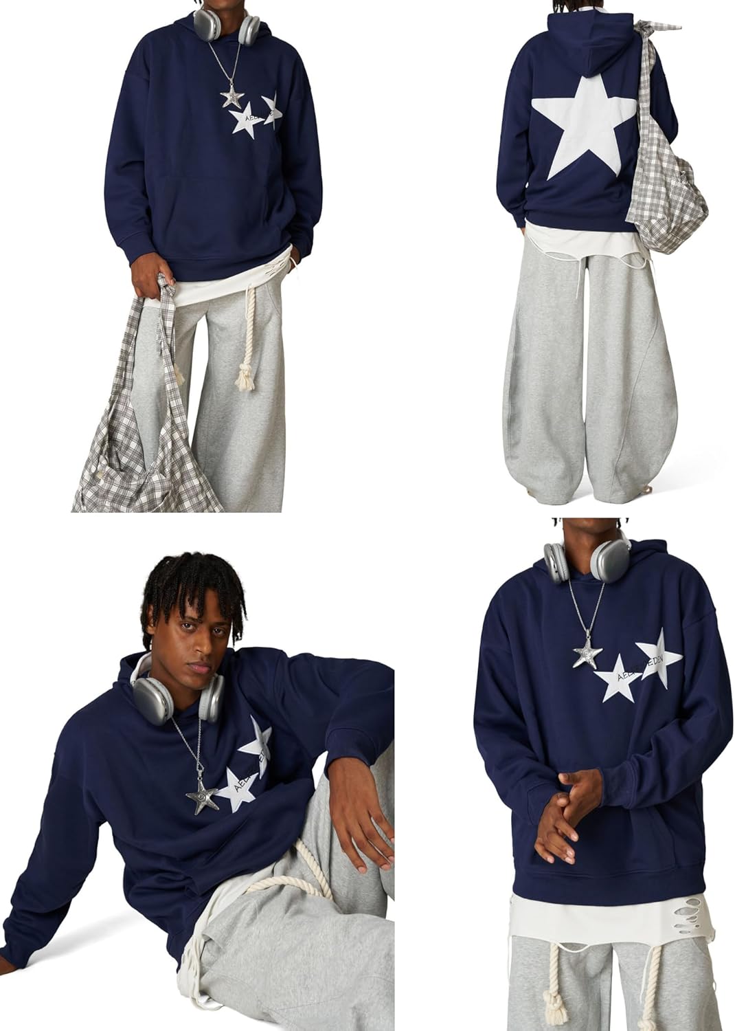Star Y2k Hoodie Graphic Hoodies Crewneck Sweatshirt