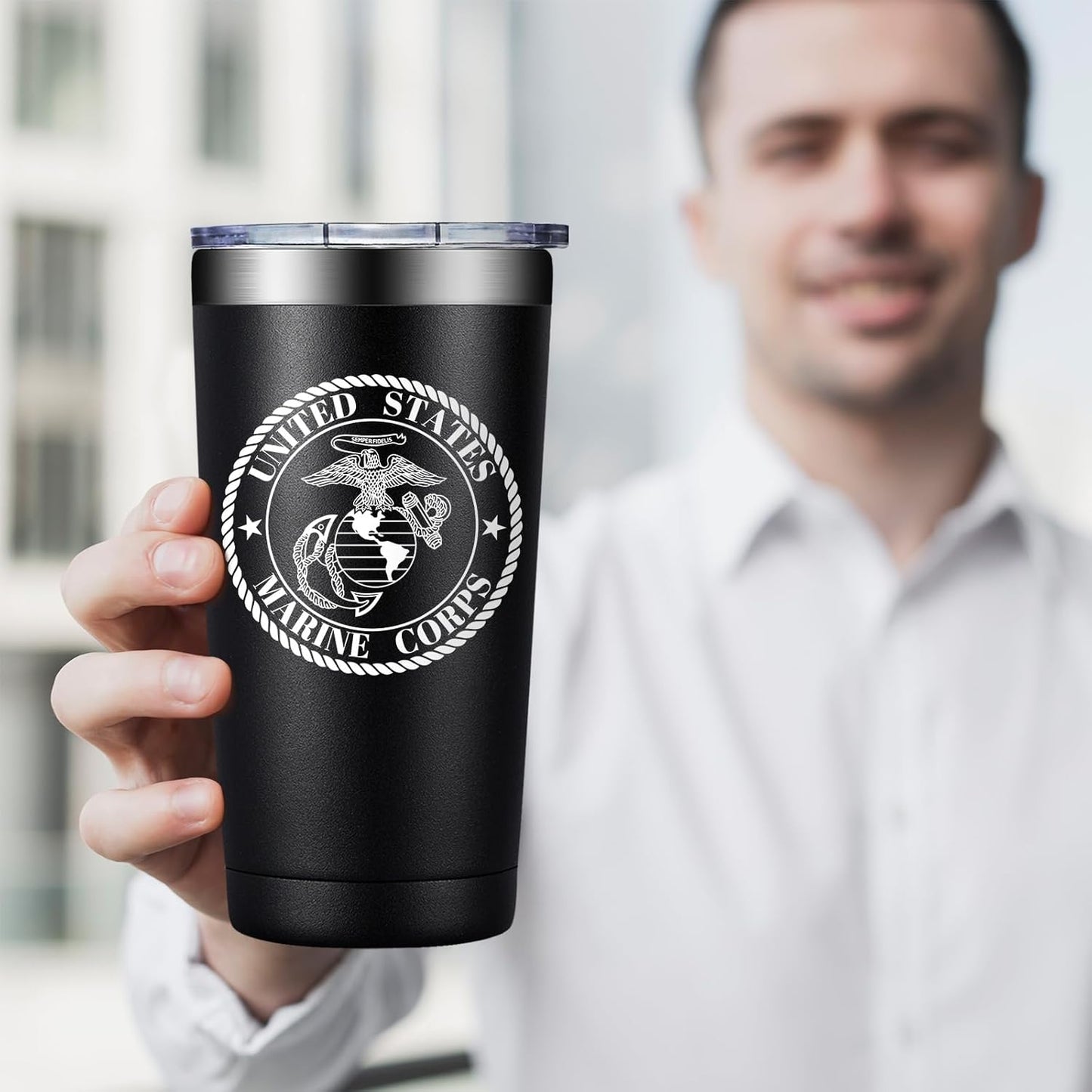 Usmc Anniversary Christmas Gift For Men 20oz Tumbler Coffee Cup Mug