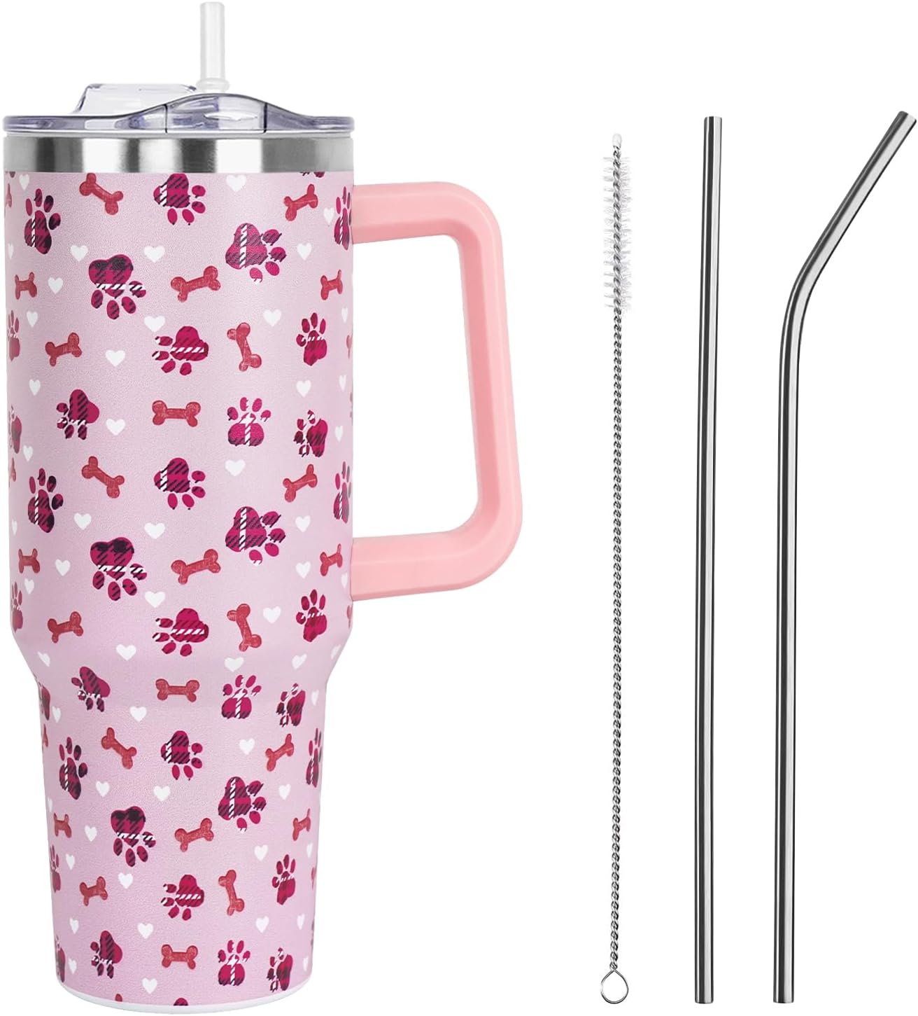 40 Oz Stainless Steel Tumbler Travel Mug Women Valentines Day Gifts Valentine Tumbler 4 40 Ounces