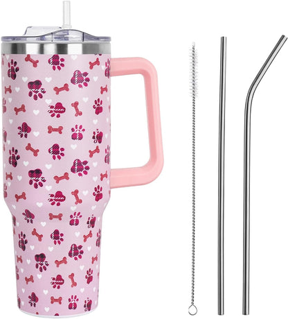40 Oz Stainless Steel Tumbler Travel Mug Women Valentines Day Gifts Valentine Tumbler 4 40 Ounces