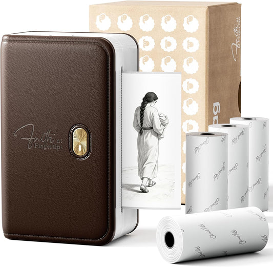 Bible Sticker Inkless Portable Mini Photo Printer Christian Gifts