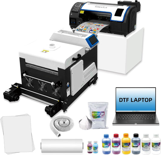 Lancelot M1630 Pro DTF Printer Bundle With DTF Shaker Laptop Supplies