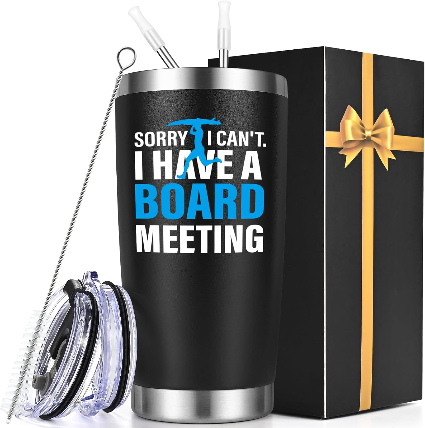 Sorry I Can't I Have A Board Meeting 20 Oz Insulated Coffee Tumbler