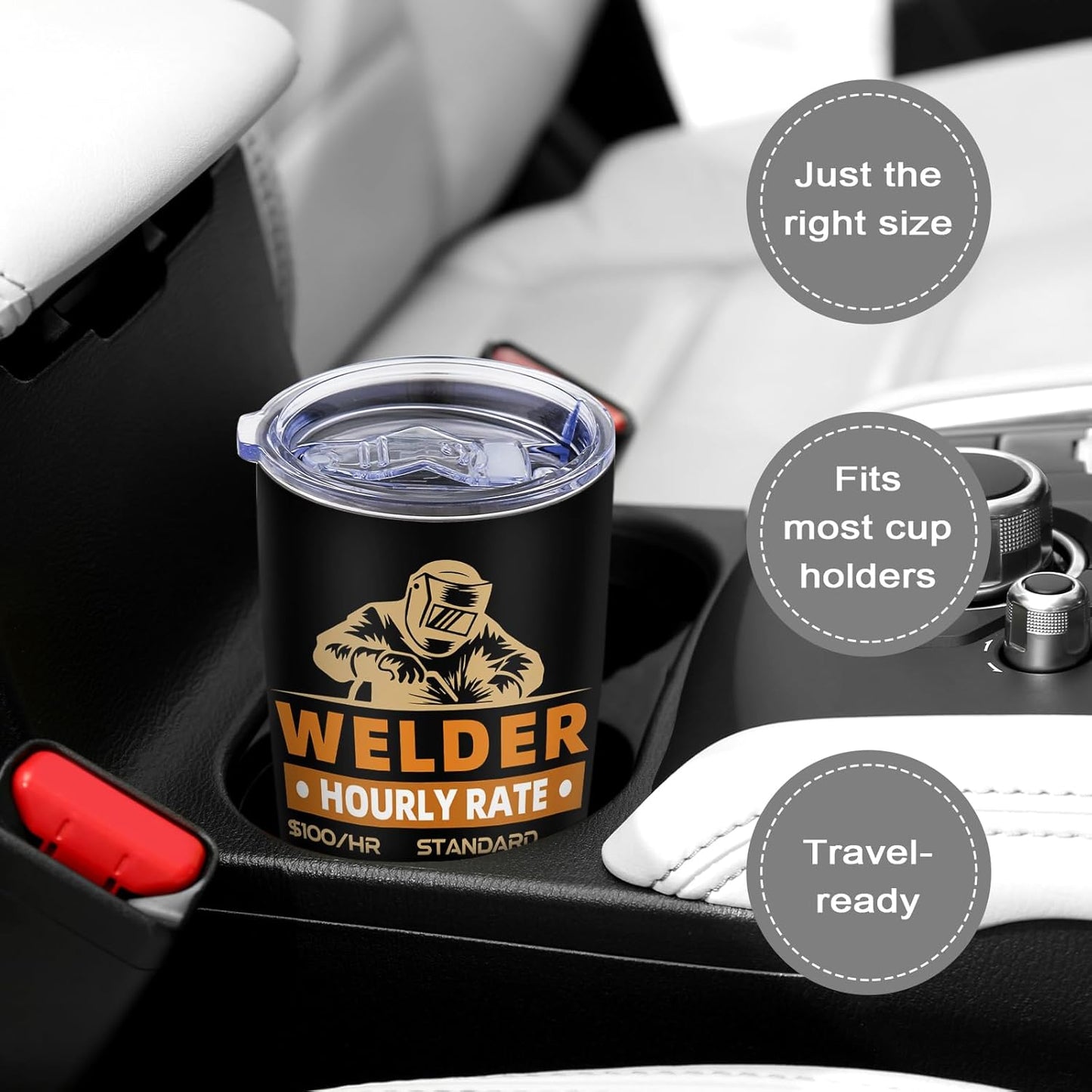 Welder It's Like Sewing with Fire 20 Oz Stainless Steel Tumbler Gift