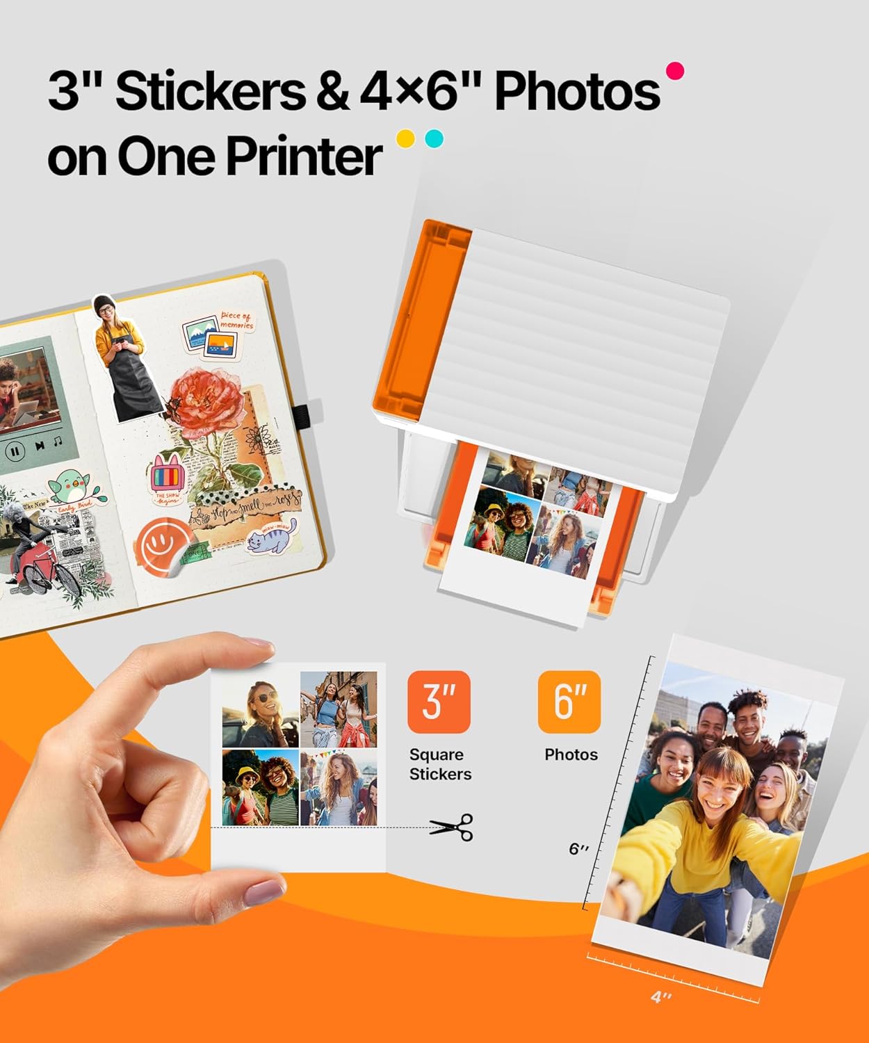 Liene M110 Bluetooth Portable Photo Printer for iPhone with Supplies