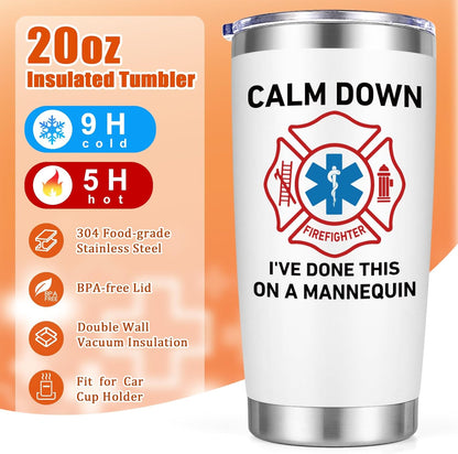 Calm Down I've Done This On A Mannequin 20oz Tumbler Paramedic Gift