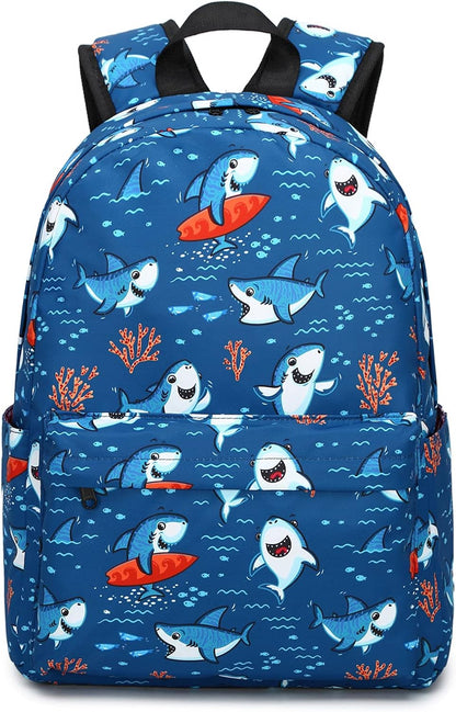 Wholesales Kids Boys Girls Toddler School Backpack Bookbags Cute Shark-navy