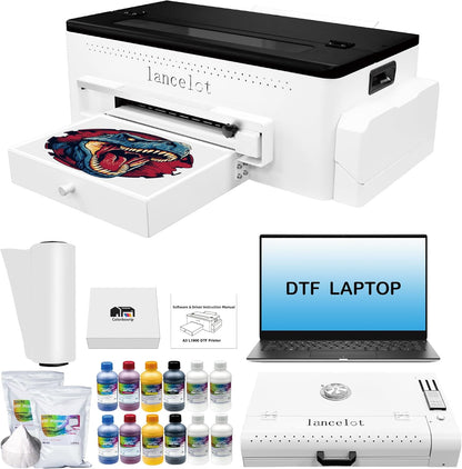 Lancelot A3 L1800 DTF Printer Bundle Printer+Oven+Laptop+consumable - Colorsprinter