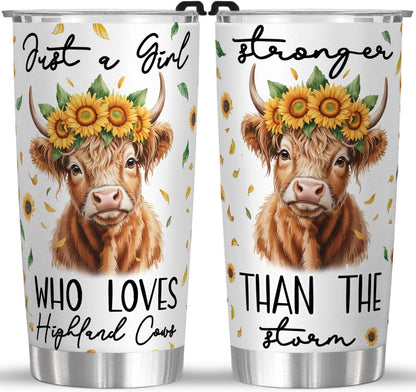 Radiologist Rad Tech 20 Oz Tumbler Metal,Mug Cupradiology Tech Gifts highland cow girl sunflower