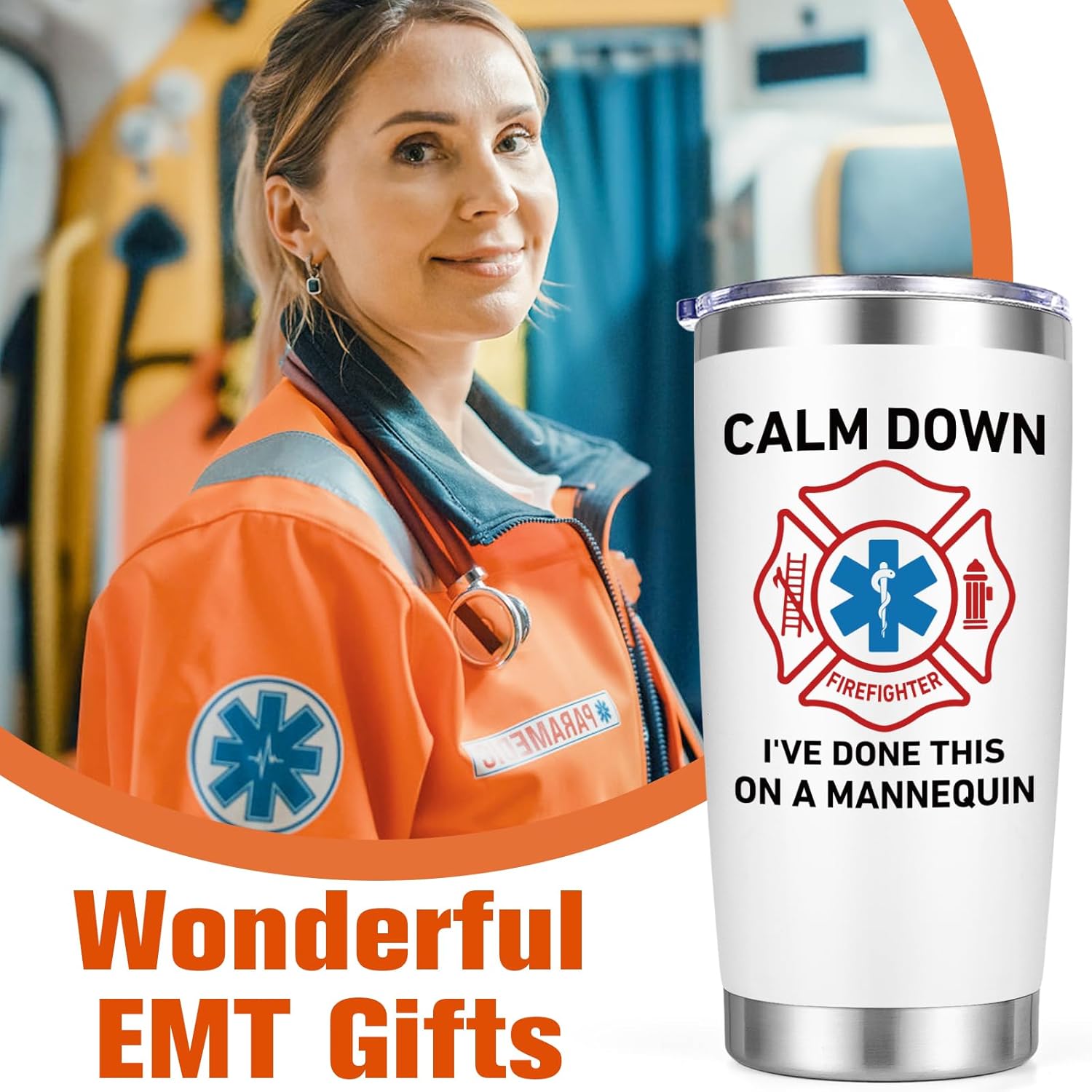 Calm Down I've Done This On A Mannequin 20oz Tumbler Paramedic Gift