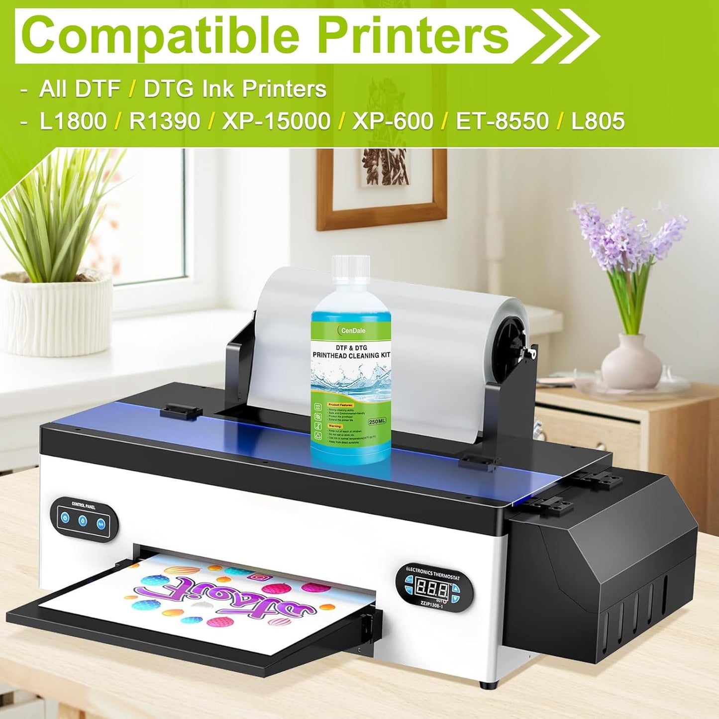 250ML DTF Cleaning Kit for Epson ET8550 L1800 XP600 DTF DTG Printers