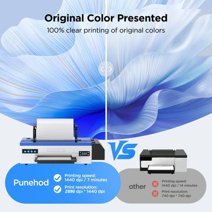 PUNEHOD R1390 A3 DTF Printer Bundles For Small Bussiness Beginners