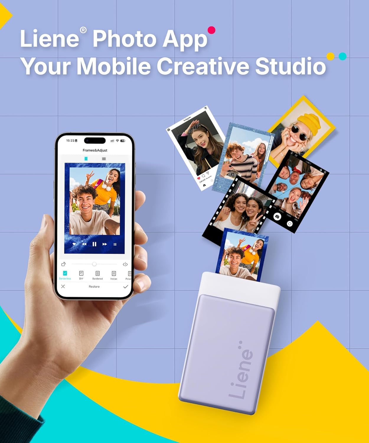 Liene Photo Printer N200 Pro Instant Mini Picture Printer For Iphone