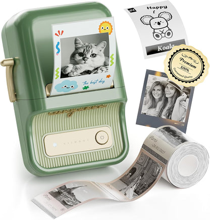 Portable 300DPI Thermal Photo Label Printer 50x30 Mm Notes Photos - Colorsprinter