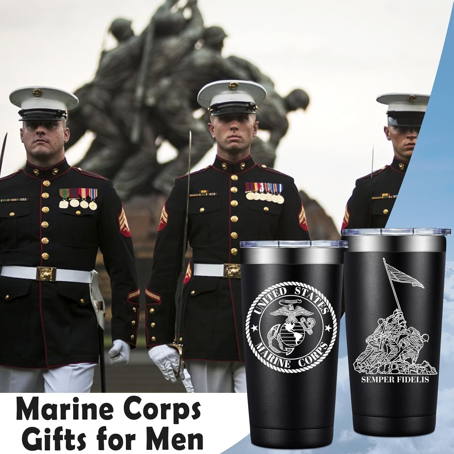 Usmc Anniversary Christmas Gift For Men 20oz Tumbler Coffee Cup Mug