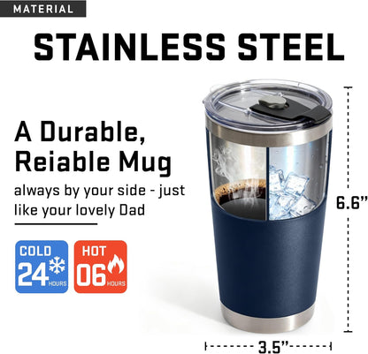 20oz Stainless Steel Tumbler Tea Travel Coffee Mug Cup Gifts For Men