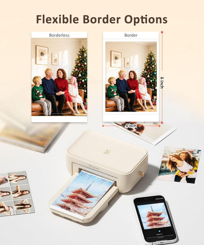 HPRT CP4100 4x6 Photo Printer with 108 Sheets & 2 Ribbons