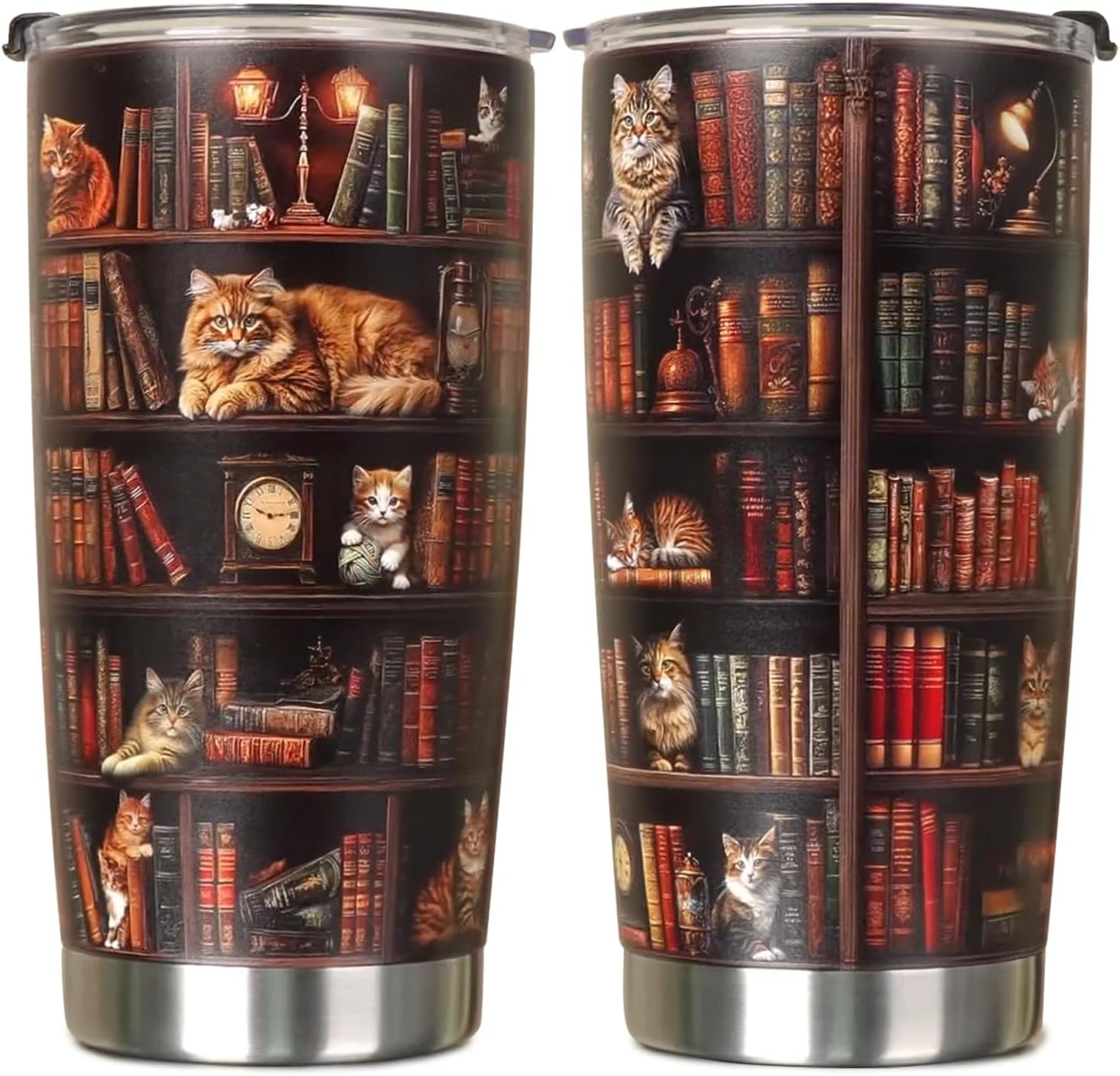 Radiologist Rad Tech 20 Oz Tumbler Metal,Mug Cupradiology Tech Gifts cat bookshelf