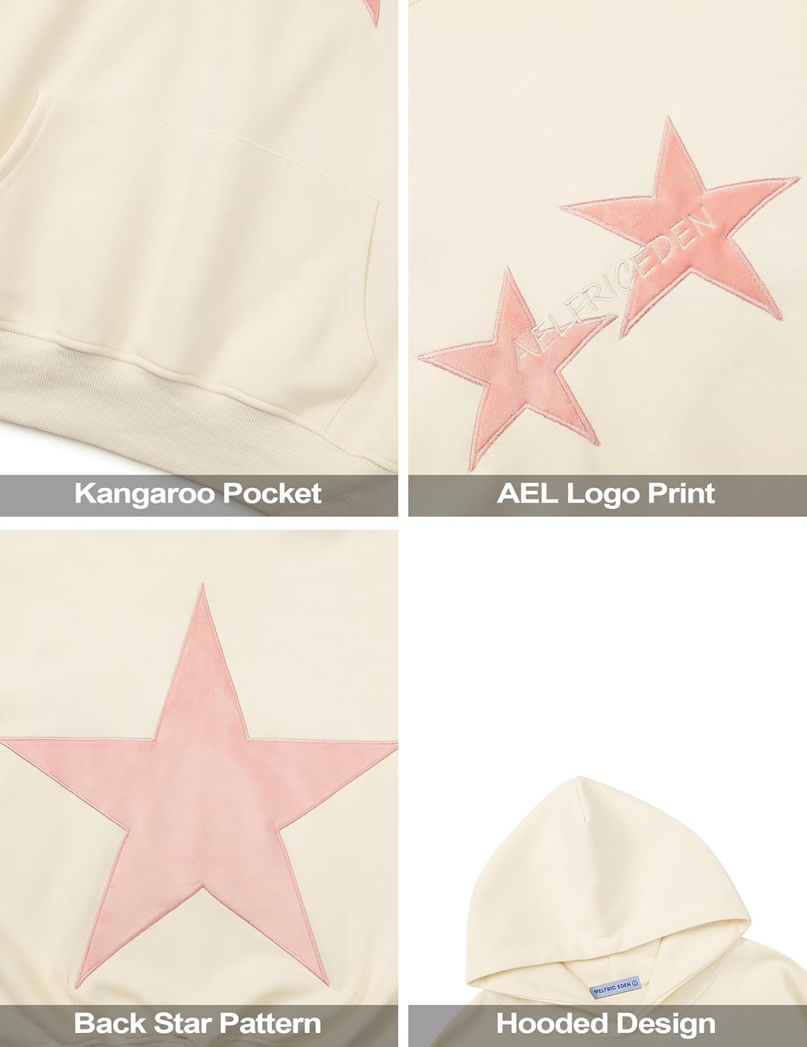 Star Y2k Hoodie Graphic Hoodies Crewneck Sweatshirt