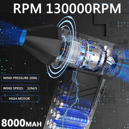 Super Powerful Mini Air Duster Blower Gun For Printer Cleaning