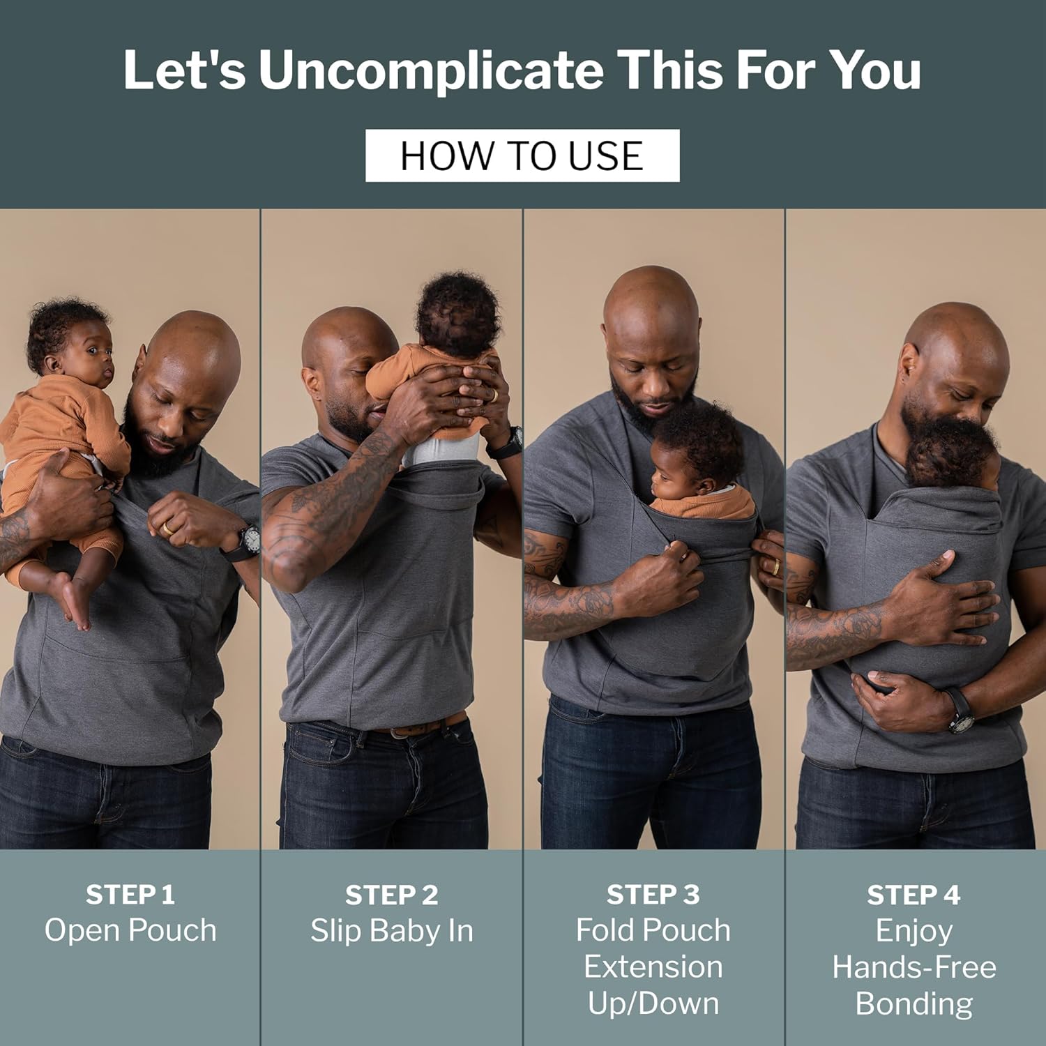 Blank Dad Shirt Baby Carrier Kangaroo Shirt For Dad And Baby Gifts