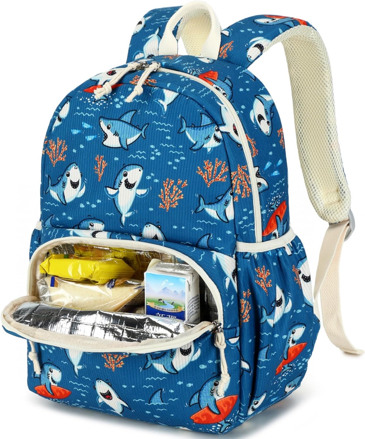 Wholesales Kids Boys Girls Toddler School Backpack Bookbags Blue Shark
