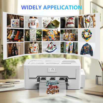 Peacock 33 A3 DTF Printer XP600 Kits With DTF supplies Oven Heat Press