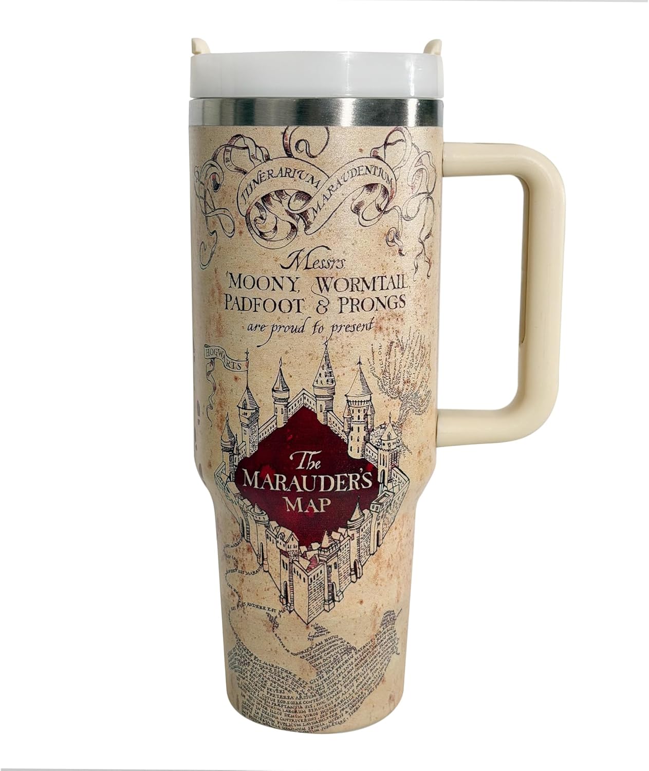 Wizard Magic Map Cup 40 oz Stainless Steel Tumbler Travel Mug Gifts