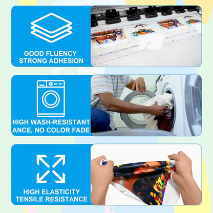 Lancelot DTF White Ink 1000ml×4 for I3200/XP600/I1600