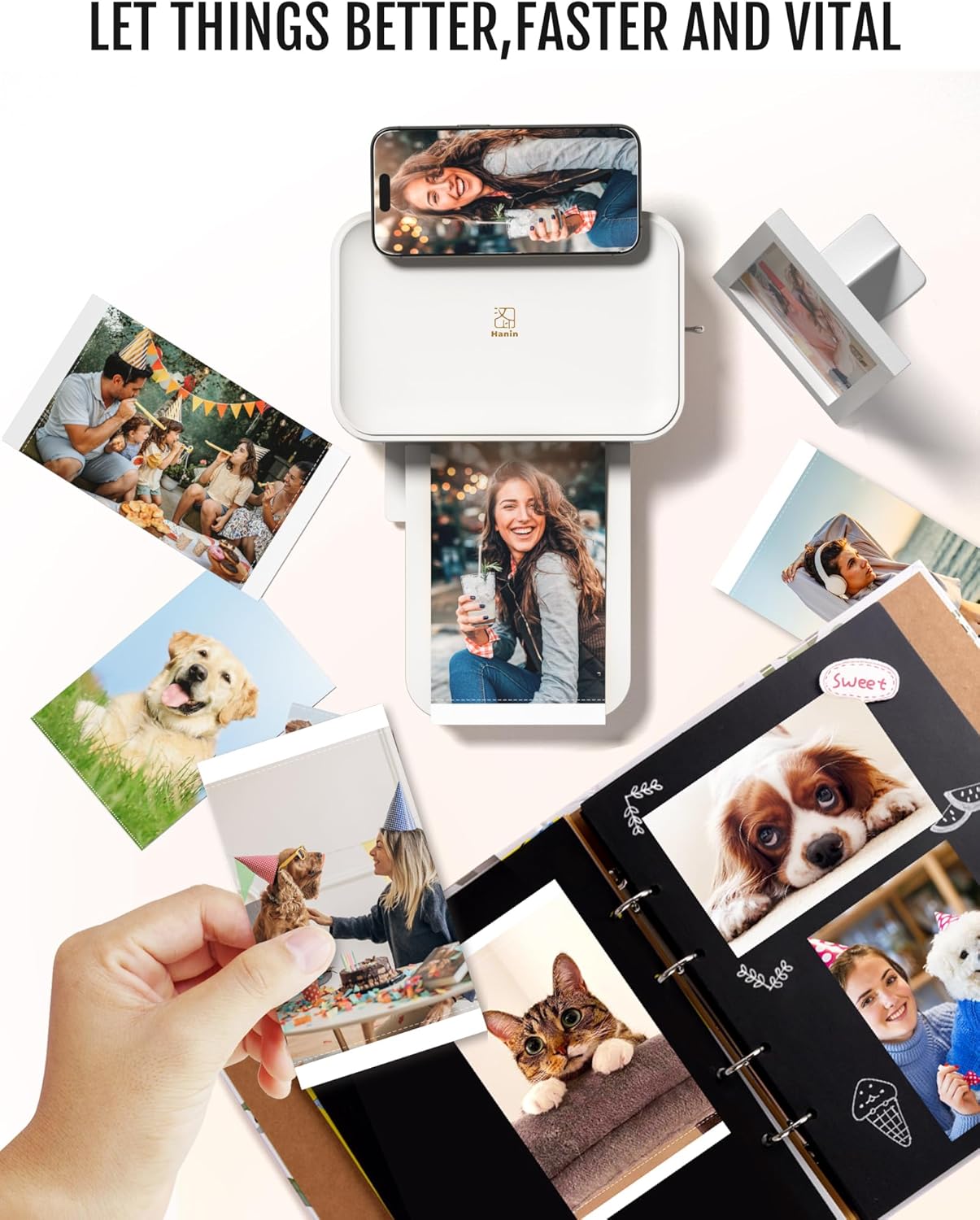 iDPRT 4x6 Mini Mobile Instant Photo Printer For Iphone & Android