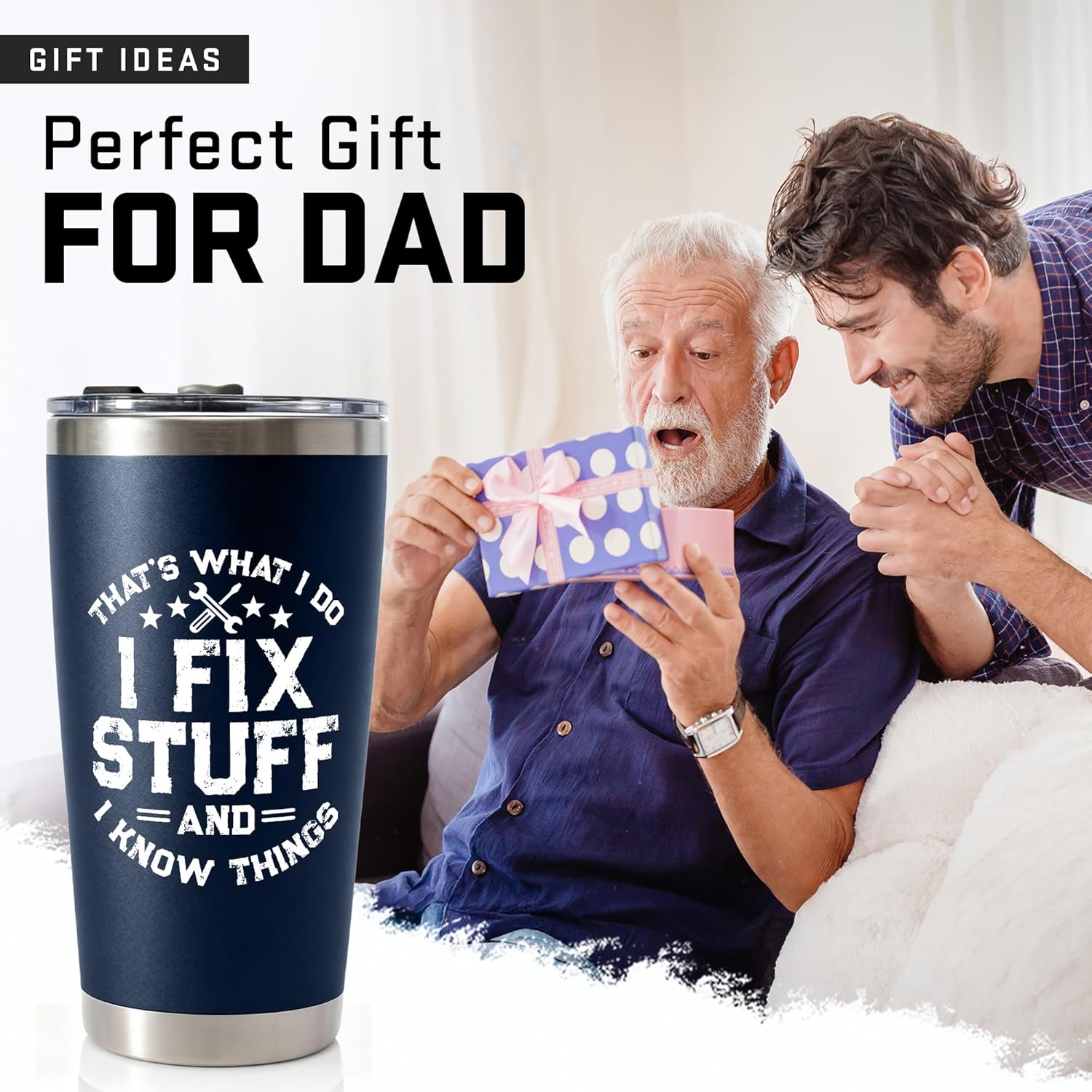 20oz Stainless Steel Tumbler Tea Travel Coffee Mug Cup Gifts For Men