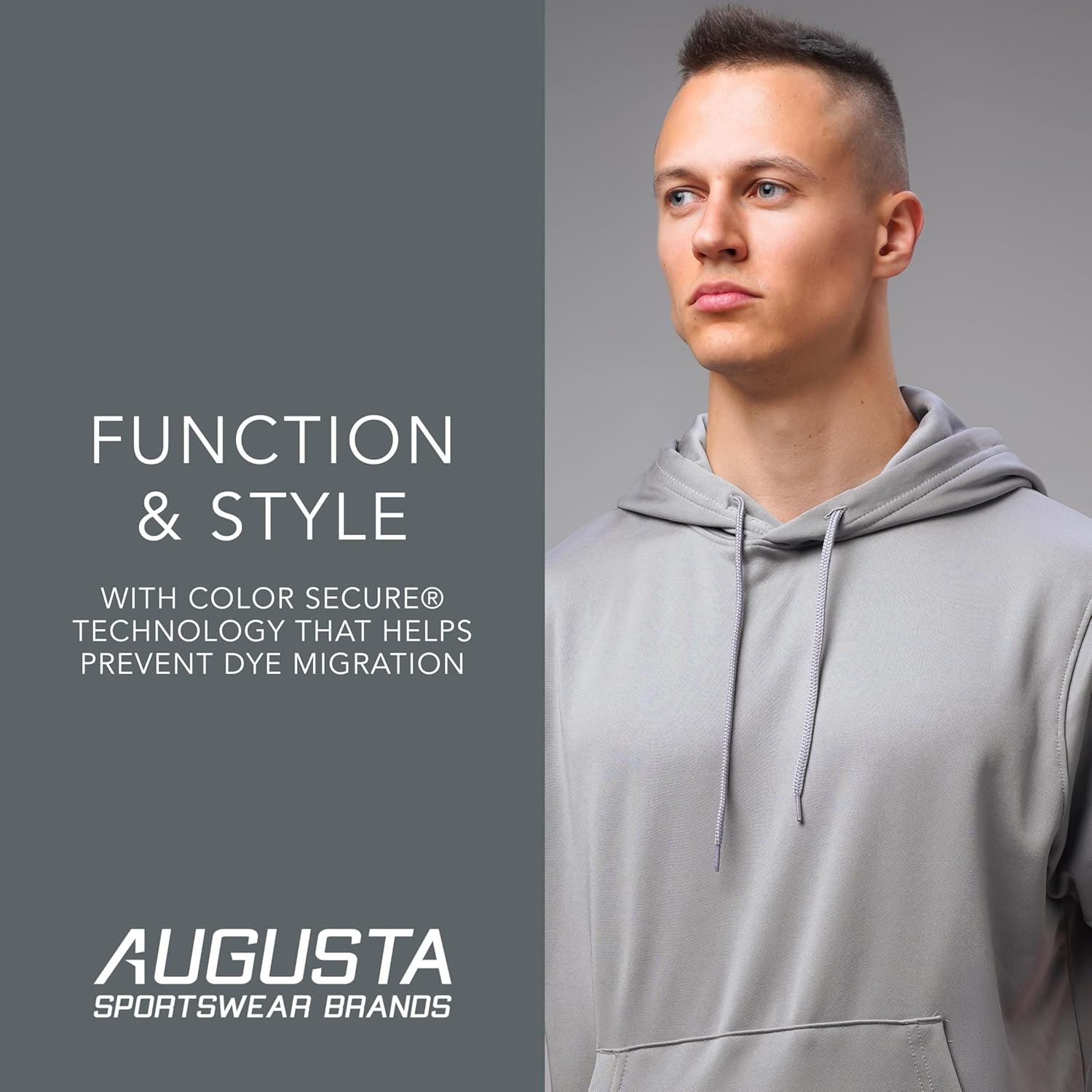 Blank Custom Men's Wicking Fleece Short Sleeve Hoodie Pullover - Colorsprinter