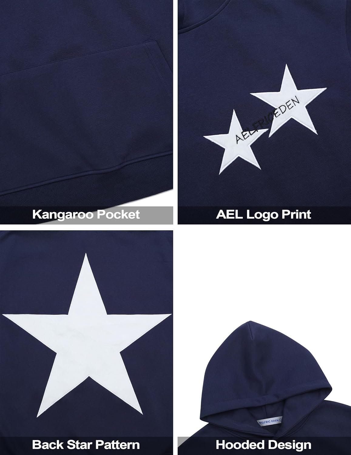 Star Y2k Hoodie Graphic Hoodies Crewneck Sweatshirt