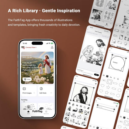 Bible Study Journaling Sticker Mini Printer Christian Gifts For Women