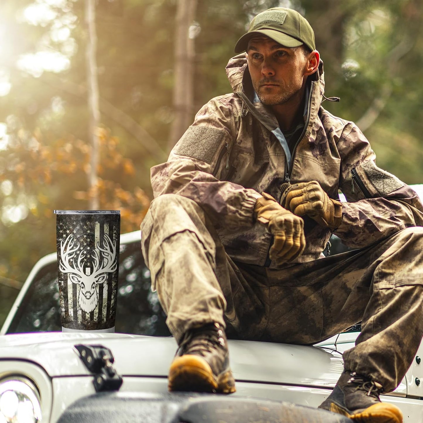 I'd Rather Be Hunting Tumbler Coffee Cup Mug Gift for Hunting Lovers