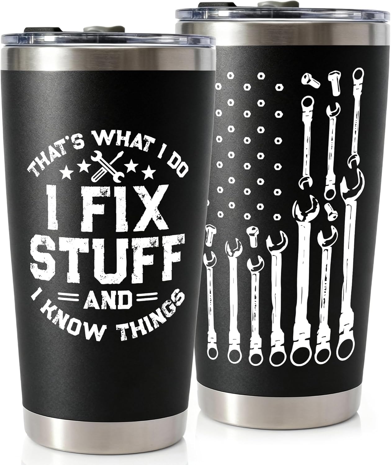 20oz Stainless Steel Tumbler Tea Travel Coffee Mug Cup Gifts For Men Men04