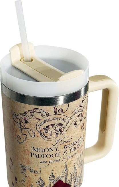 Wizard Magic Map Cup 40 oz Stainless Steel Tumbler Travel Mug Gifts