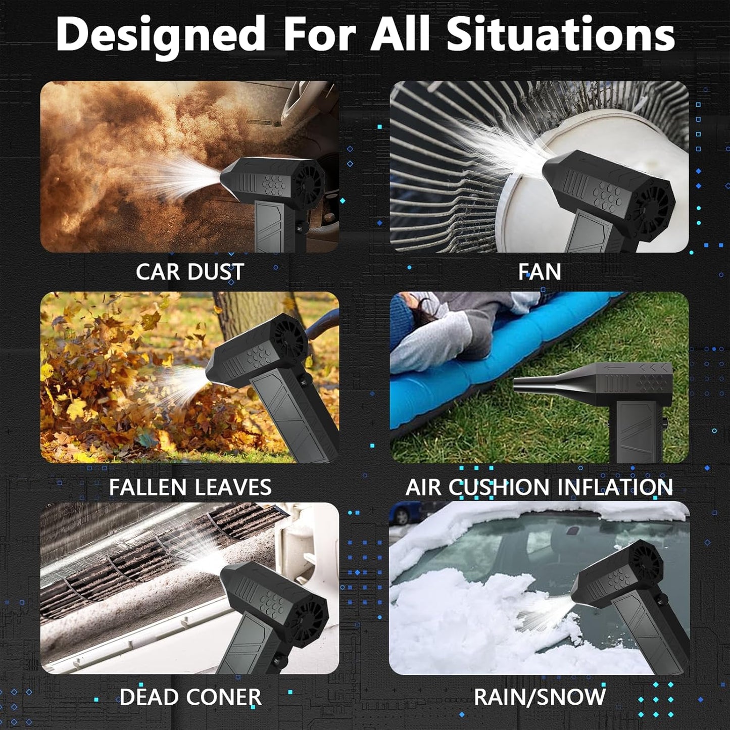 Super Powerful Mini Air Duster Blower Gun For Printer Cleaning