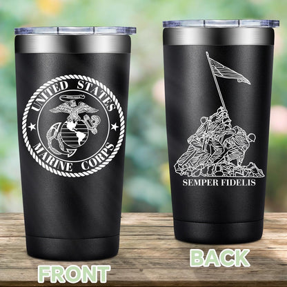Usmc Anniversary Christmas Gift For Men 20oz Tumbler Coffee Cup Mug