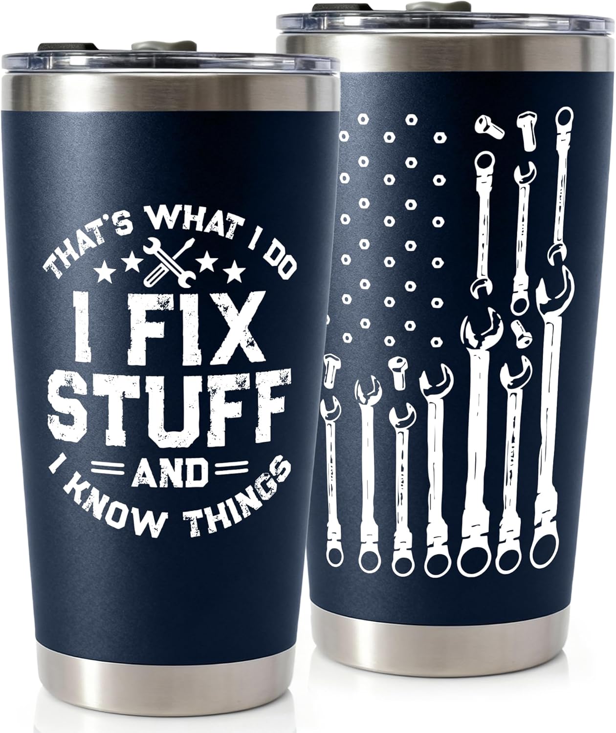 20oz Stainless Steel Tumbler Tea Travel Coffee Mug Cup Gifts For Men Men03