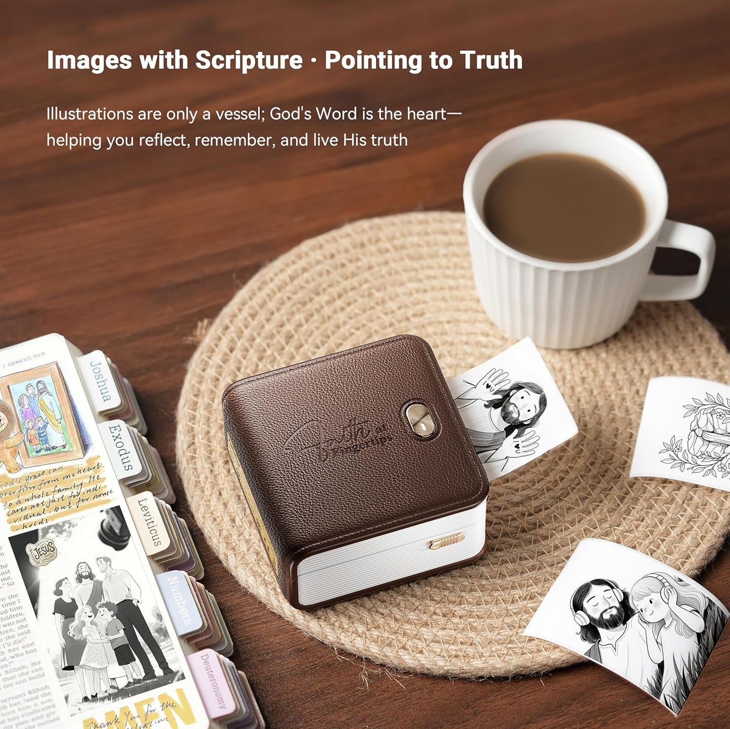 Bible Study Journaling Sticker Mini Printer Christian Gifts For Women