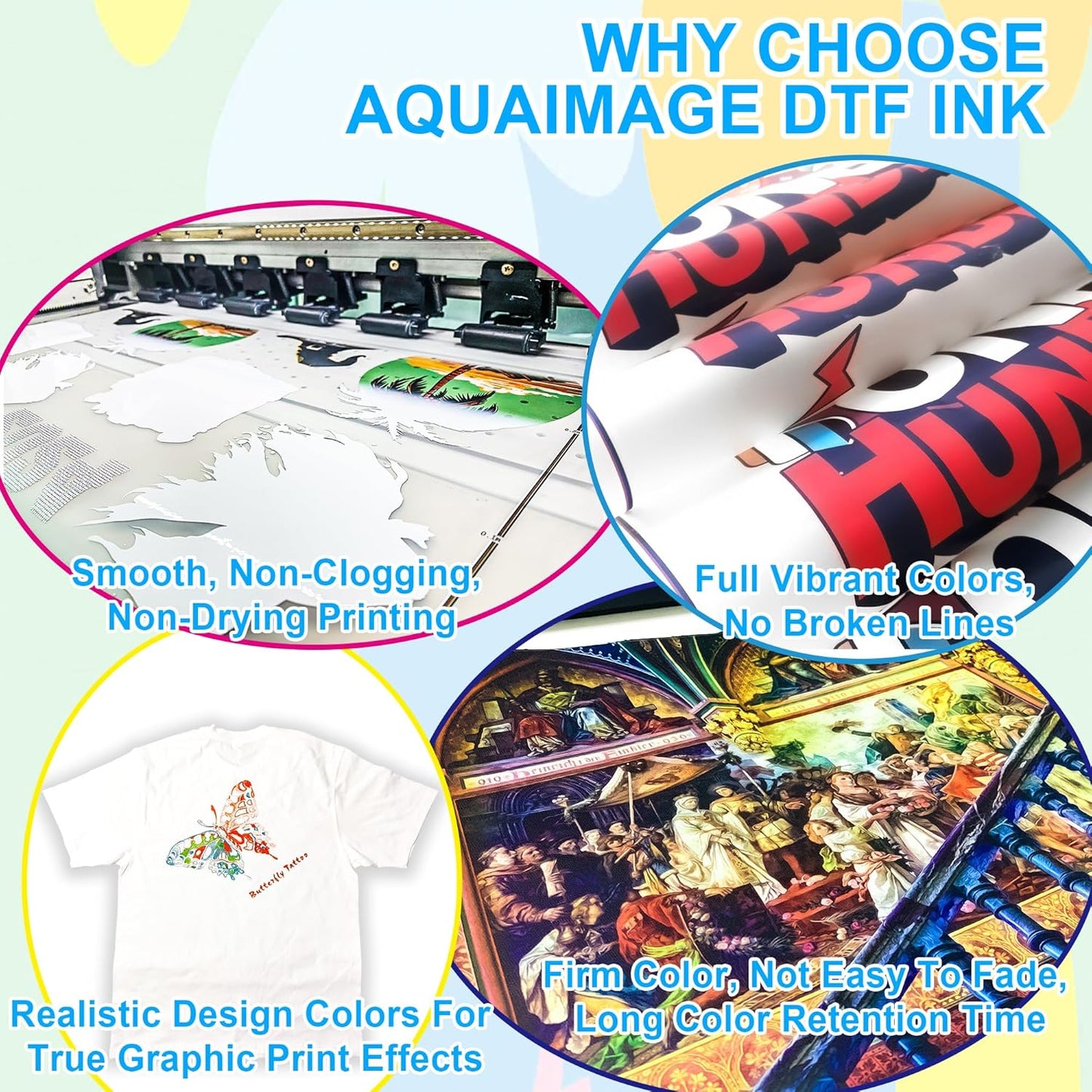 Lancelot Premium DTF Ink 500ML kit