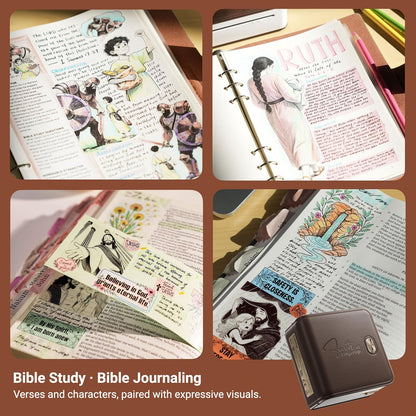 Bible Study Journaling Sticker Mini Printer Christian Gifts For Women
