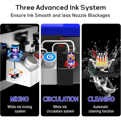 A3 DTF Printer Bundle L1800 Desktop T Shirt Oven Press Machine Kit