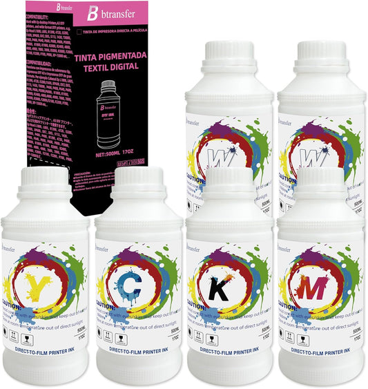 Btransfer DTF Ink 3000ML, DTF Transfer Ink for PET Film