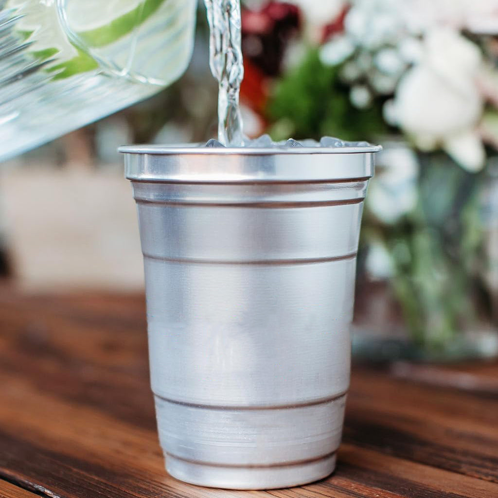 Wholesale Blank Custom Aluminum Cups 16 Oz Recyclable Solo Metal Cups